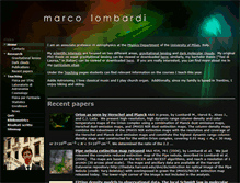 Tablet Screenshot of marcolombardi.org